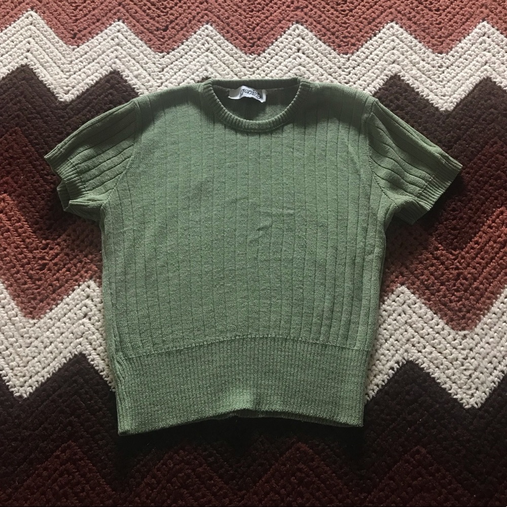 60s 70s vintage Garland knit top small/medium